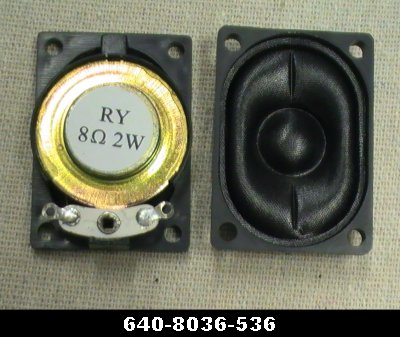 SPEAKER OHM 28MM X 40MM RECTANGAL